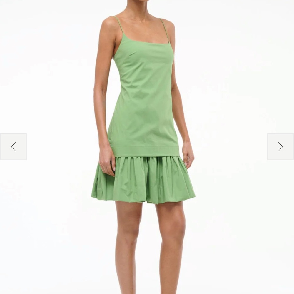 STAUD Green Mini Dress